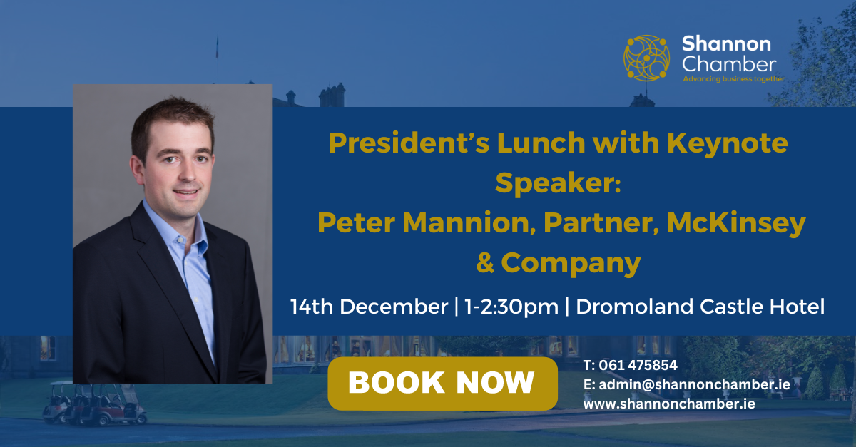 President’s Lunch with Keynote Speaker: Peter Mannion, Partner ...